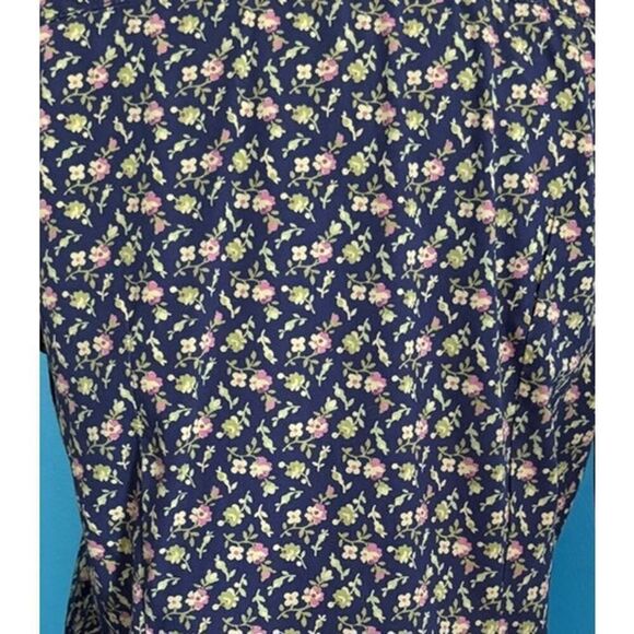 Denim & Supply Ralph Lauren RL TOMBOY 100% Cotton Demure Floral Blouse L/S M - Picture 6 of 7